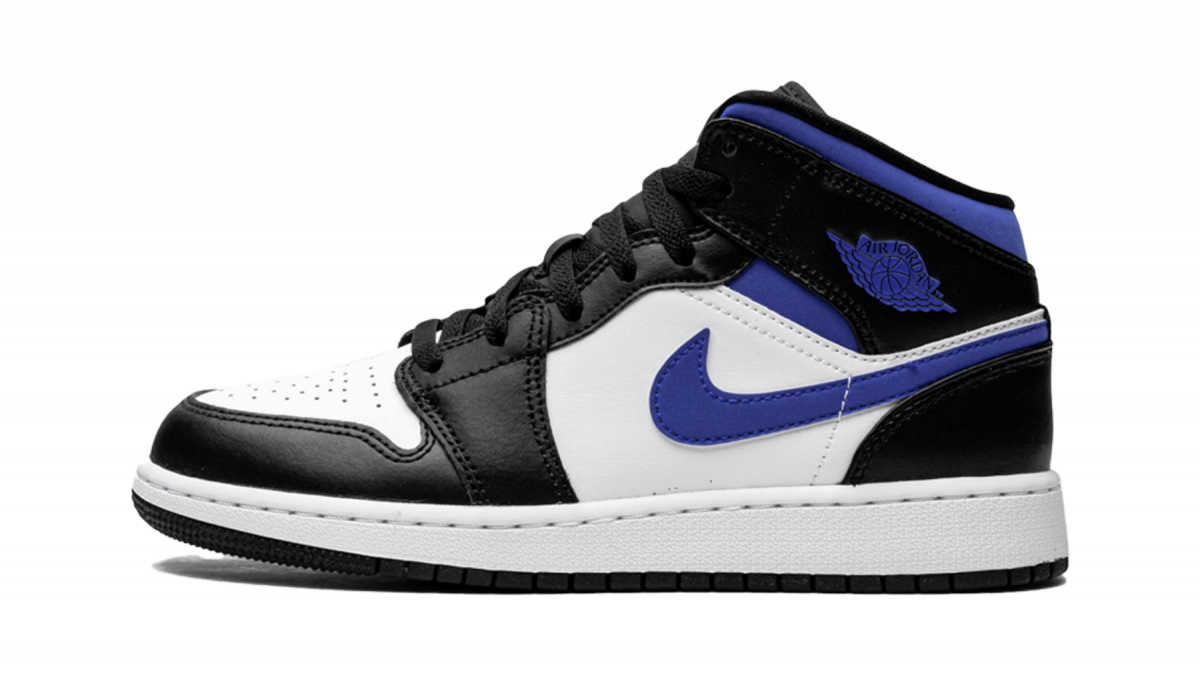 Jordan 1 Mid White Racer Blue - 100% Authentiek