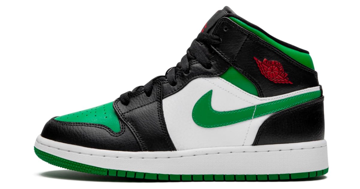 air jordan mid 1 green toe