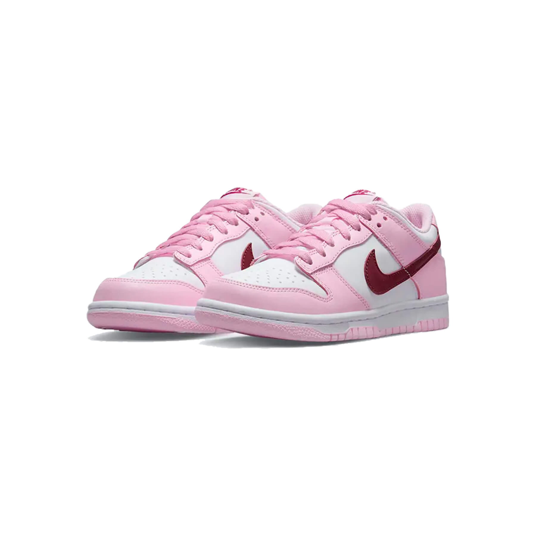 nike dunk low white and pink