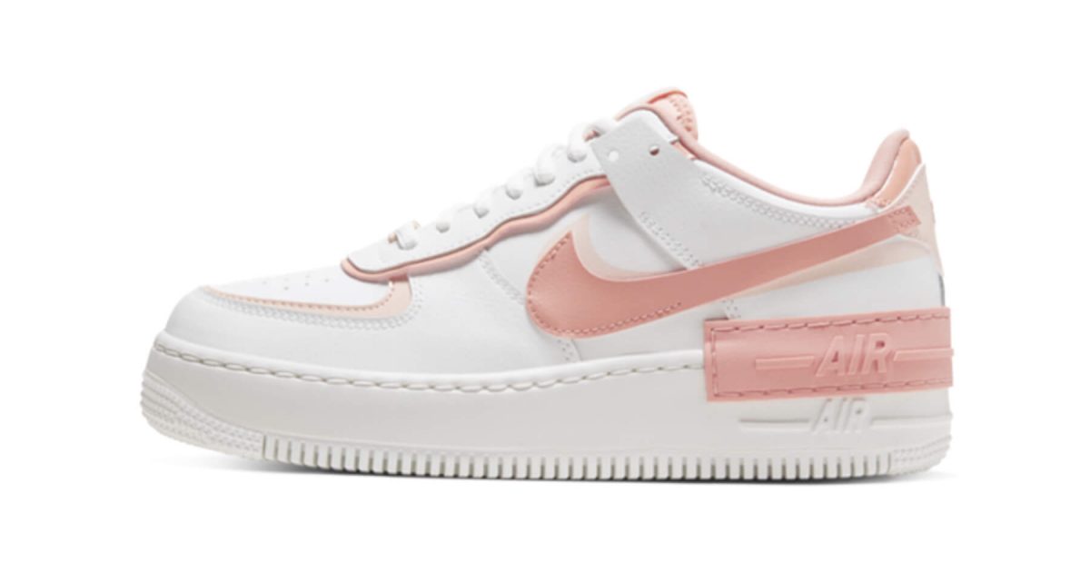Nike Air Force 1 Low Shadow White Coral Pink (W) - 100% Authentiek