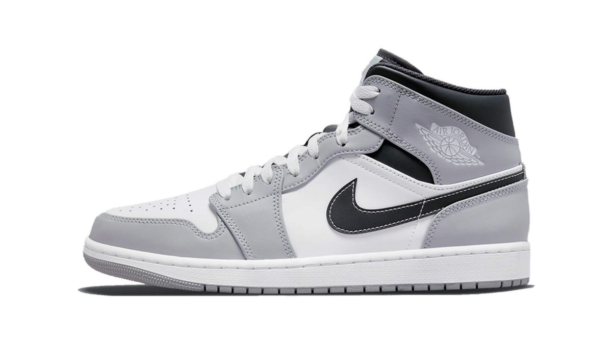 Jordan 1 Mid Light Smoke Grey Anthracite - 100% Authentiek