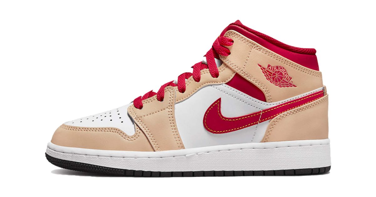 jordan 1 mid red gold