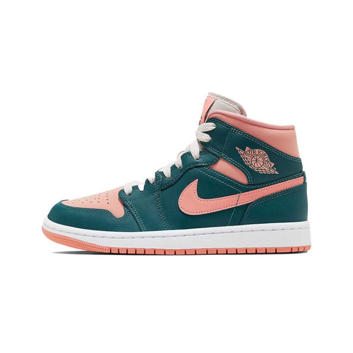 Jordan 1 Mid Dark Teal Green (W) - 100% Authentiek