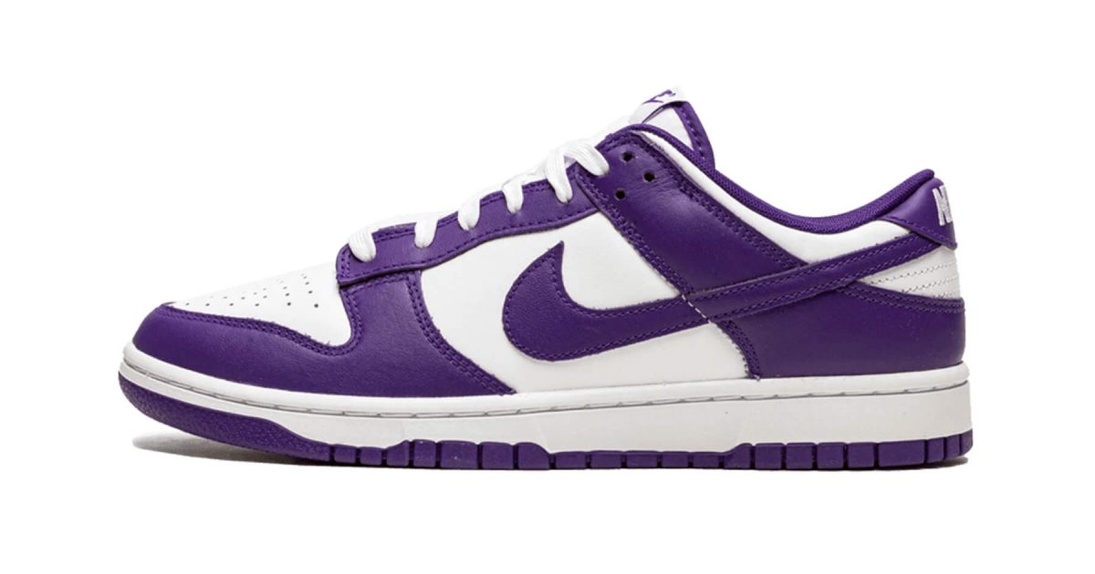 nike dunks white and purple