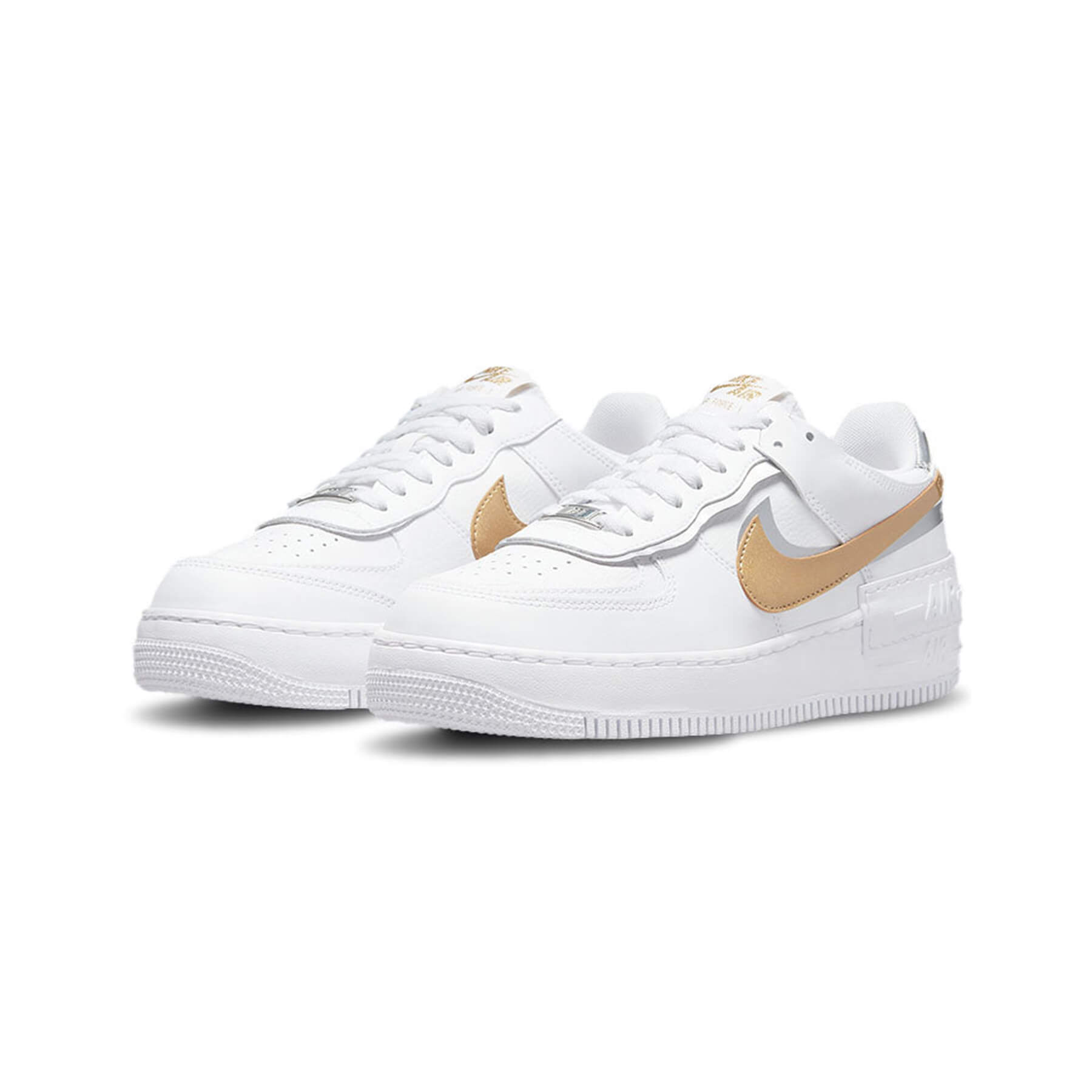 white air force 1 with gold tick