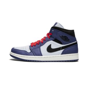 Jordan 1 Mid Deep Royal Blue Black_1