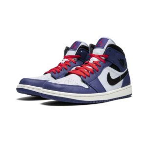 Jordan 1 Mid Deep Royal Blue Black_2