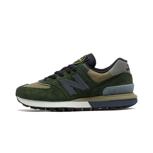 New Balance 574 Legacy Stone Island Dark Green_1