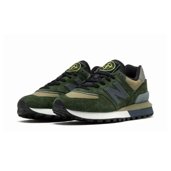 New Balance 574 Legacy Stone Island Dark Green_2