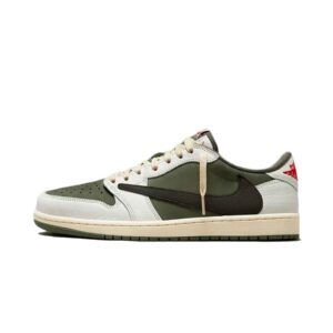 Jordan 1 Retro Low OG SP 'Travis Scott Medium Olive'_1